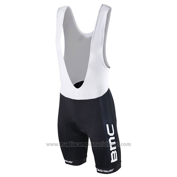2017 Abbigliamento Ciclismo BMC Rosso e Nero Manica Corta e Salopette